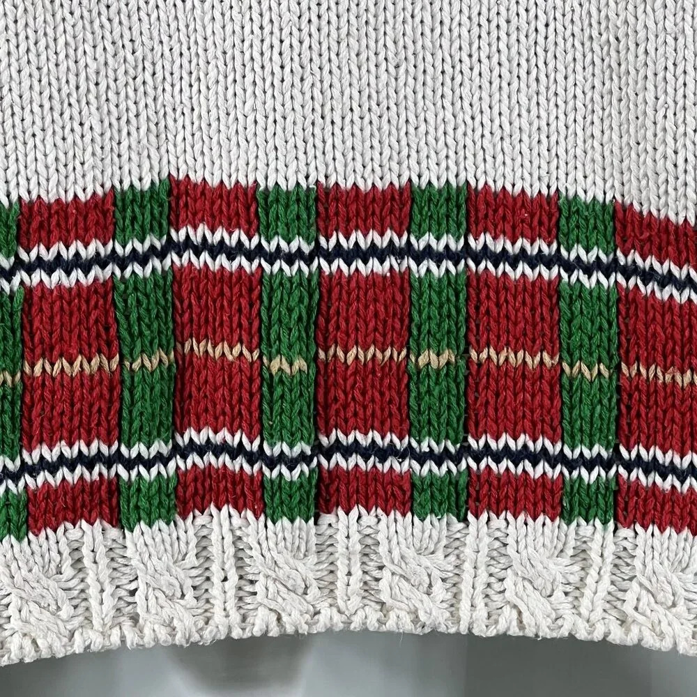 Vintage Crystal-Kobe  Womens M Cardigan Sweater Multi Color Bear Motif - Picture 8 of 15